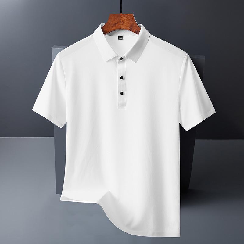Men's Quick-Dry Ice Silk Stretch Polo T-Shirt
