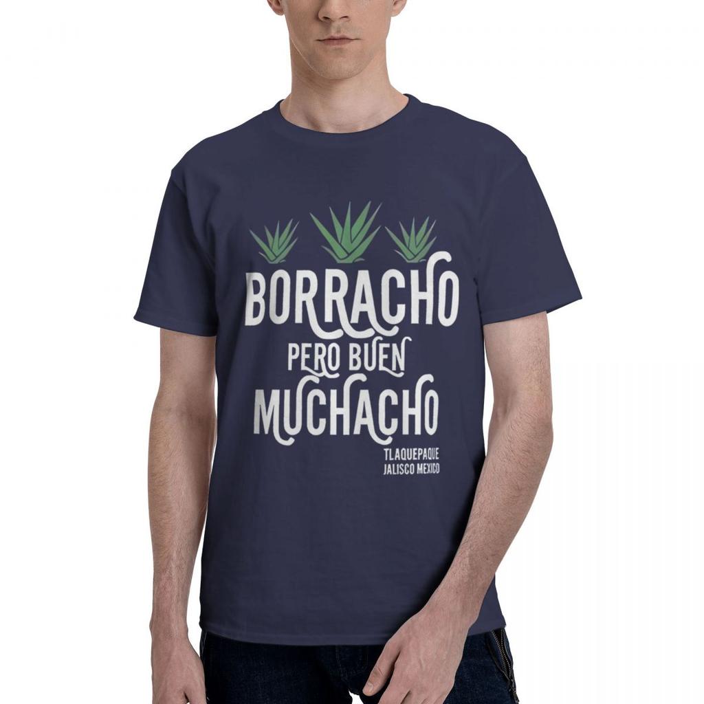 Borracho Buen Muchacho 100 Cotone Casual Traspirante Confortevole Estate Designer Abbigliamento Uomo Uomo Maglietta