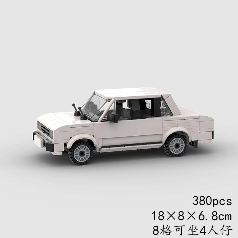 VAZ Lada 2105 MOC Speed Auto Super Racevoertuig Technisch model Bouwsteen Race Rally Sport Steen Kerstcadeau Speelgoed Stad gray