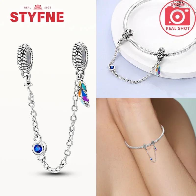 Women Original Bracelet Jewelry Diy Gift Charms Beads Copper Religion Series Guardian Angel Cross Safety Chain Charms Beads