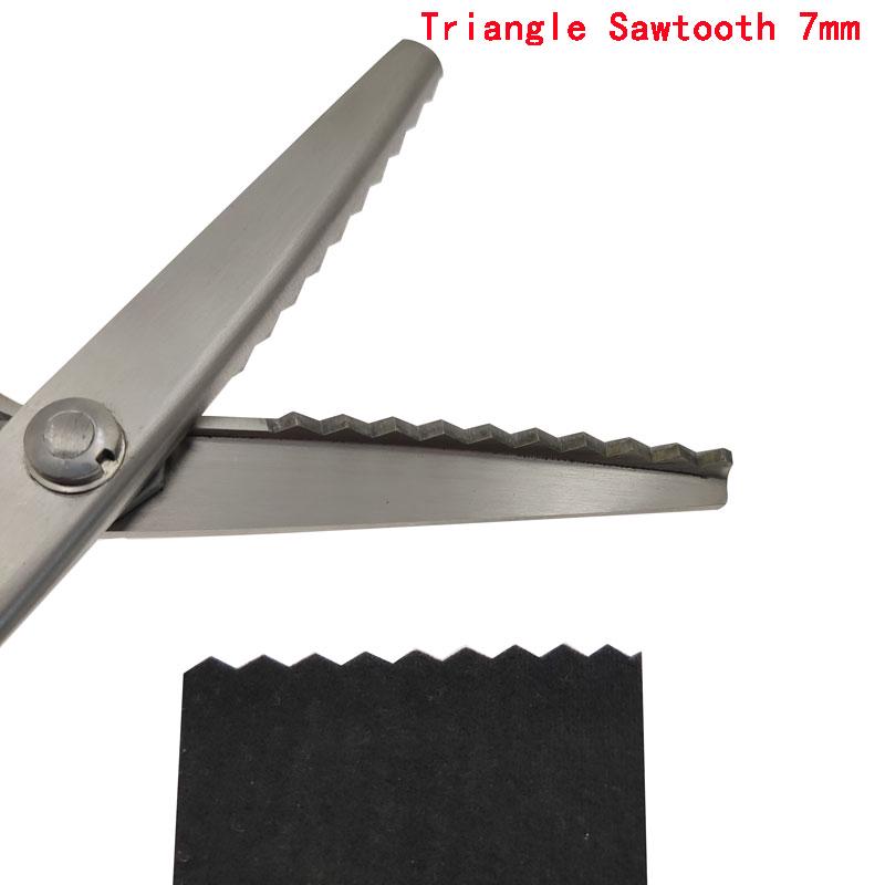 Nożyczki krawieckie ze stali wysokowęglowej z uchwytem z tworzywa sztucznego do szycia 23,5 cm zygzakowate, ręcznie robione, nożyczki do krojenia tkanin, nożyczki ząbkowane