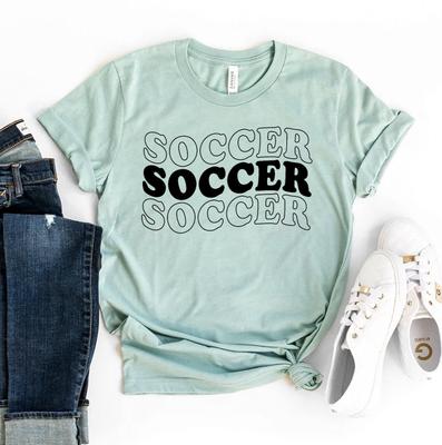 Soccer T-shirt, Game Day Shirt, Player Gift, Soccer Team Shirts, Soccer Moms Tee, Sports Top, Soccer Fans Shirts, Women's T-shirts