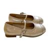 Spring and Autumn French flat-bottomed champagne light-mouth single shoes women's 2025 new skirt Doudou shoes Mary Jane small leather shoes