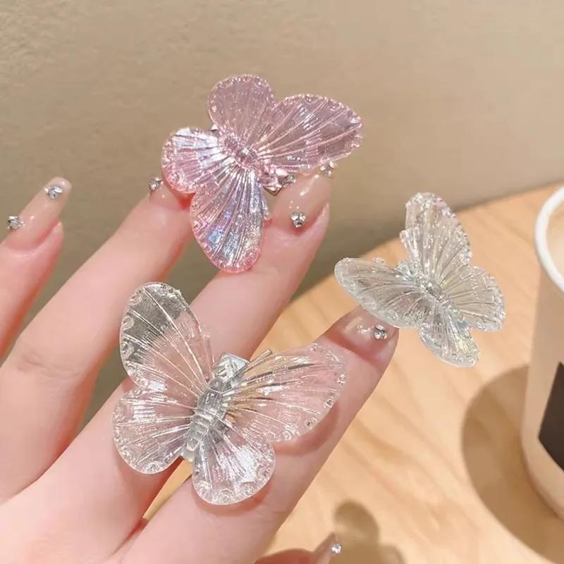 5/10/15/20pcs Cute Butterfly Hair Clip Mini Hair Accessories Butterfly Duckbill Bangs Clips Mermaid Butterfly Hair Clips