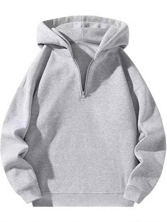 American Casual Loose Fit Zip-Up Hoodie: Spring/Autumn Streetwear Sweatshirt