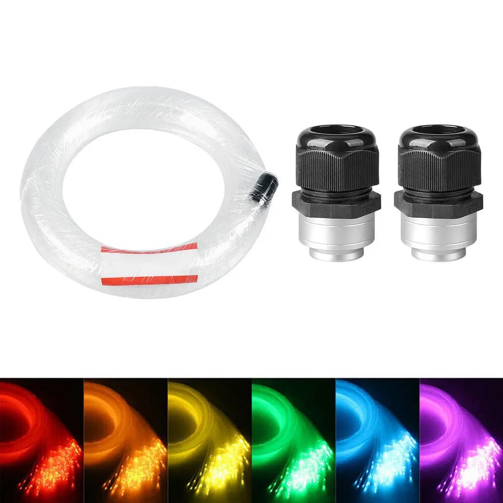 RGBW LED Fiber Optic Light Double Head Fiber Optic Star Ceiling Light Kit Bluetooth Car Roof Star Light Starry Sky Light