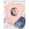 Women's fashion short-sleeved casual T-shirt clothes summer  clothing ladies print graphic tops
