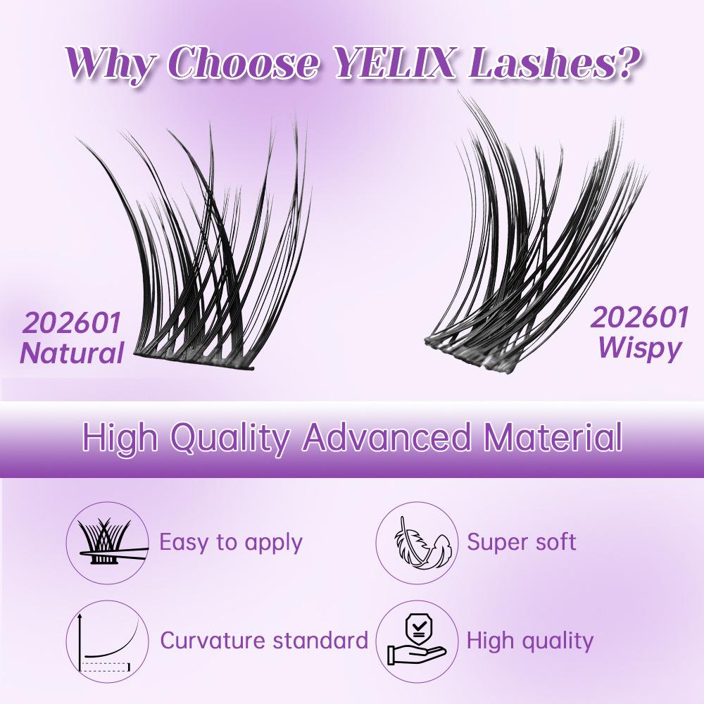 False Eyelashes Thick 80D Segmented Hair Natural Large Capacity Eyelashes Explosion