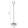 Cute Stainless Steel Round Photo Clip Elegant Note Clamp Stand  Restaurant Table