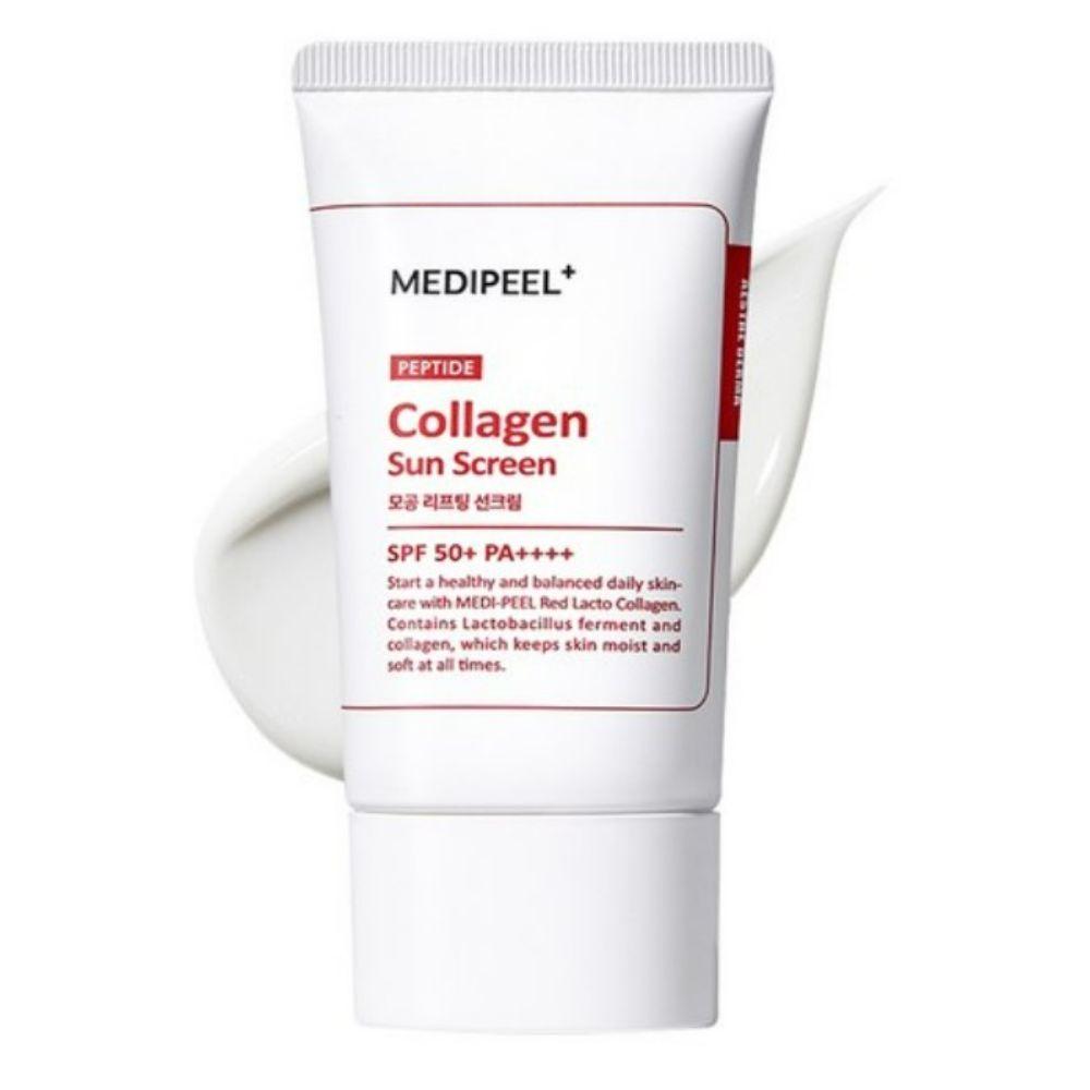 

MEDI-PEEL Сонцезахисний крем Red Lacto Collagen для звуження пор та ліфтингу SPF50+ PA++++ Зміцнюючий УФ-захист 50 мл