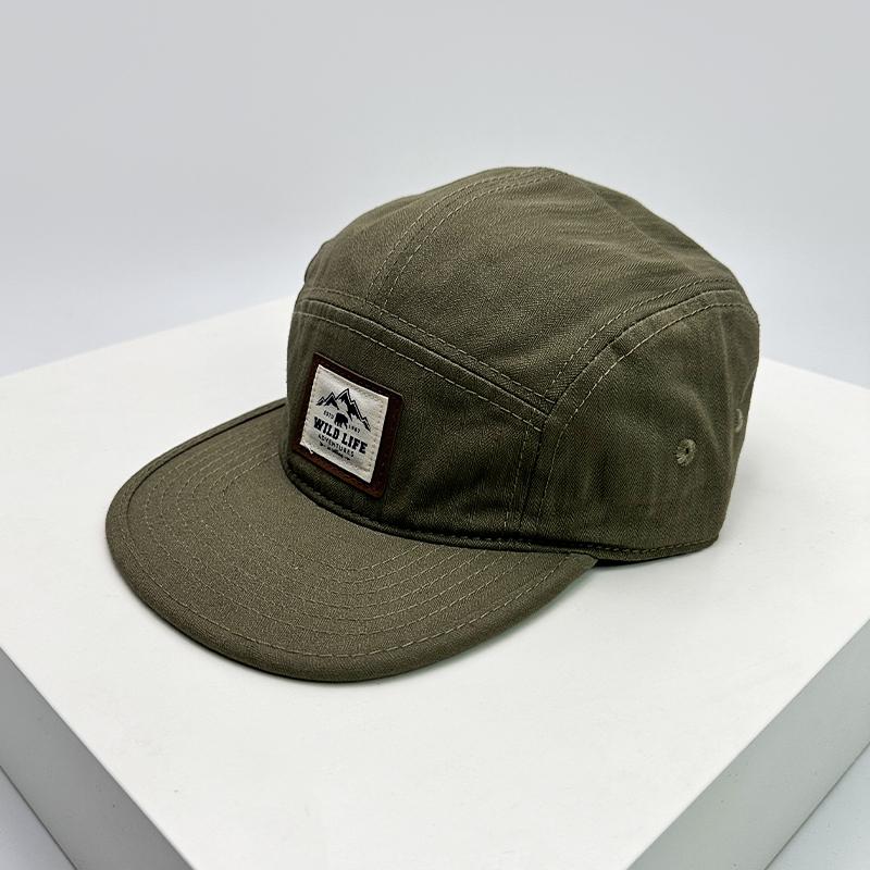 Japonské Plochá Stříška Vintage Nášivka Horský Dopis Tisk Baseballové Čepice Vzdušné Ochrana Proti Slunci Snapback Klobouky Všestranné Personalizované Nejnovější Pánské