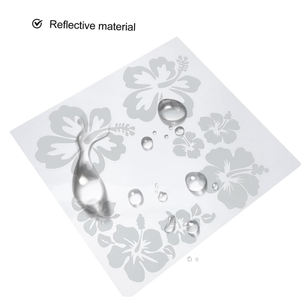 LOORGVEL Set of 3 Hibiscus Flower Stickers Car Body Vinyl