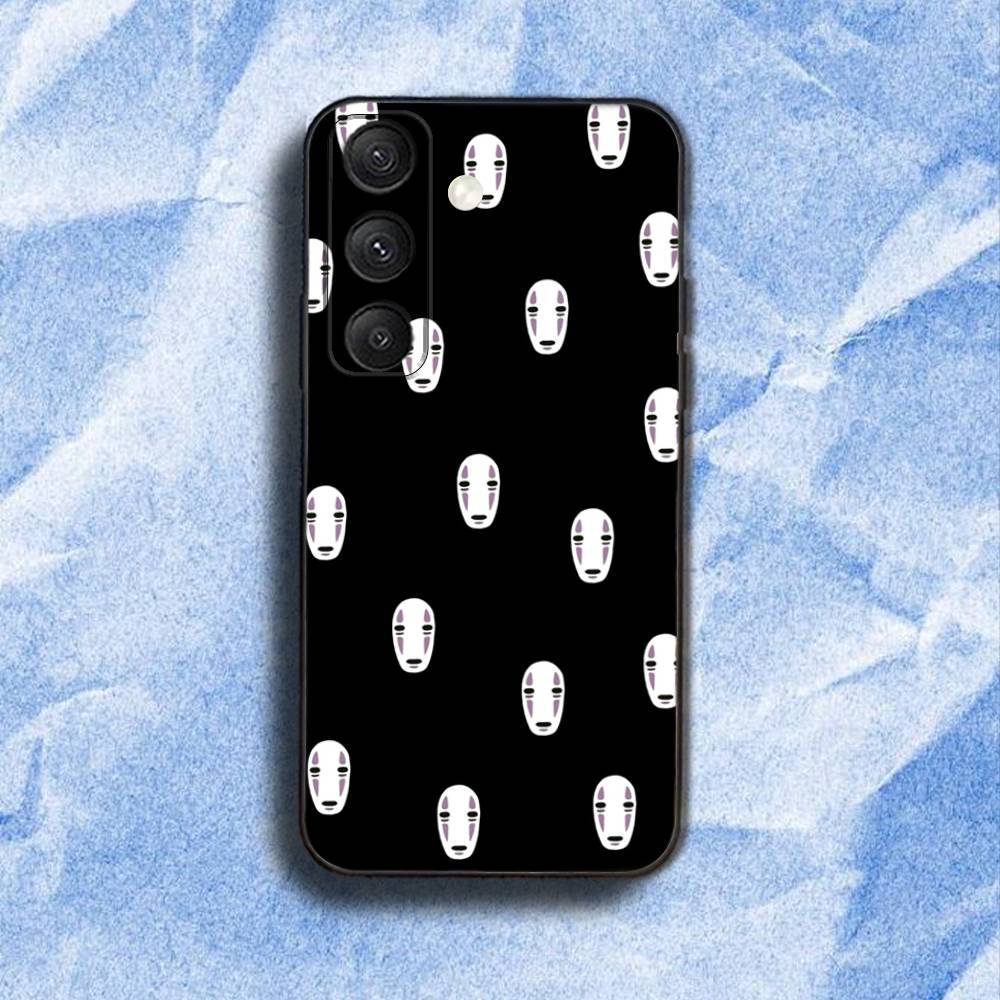 C-Cartoon H-Hayao Miyazaki Phone Case For Samsung S 25,24,23,22,30,21,10,9,Ultra,Plus,Lite,FE,4,5G Black Soft Case
