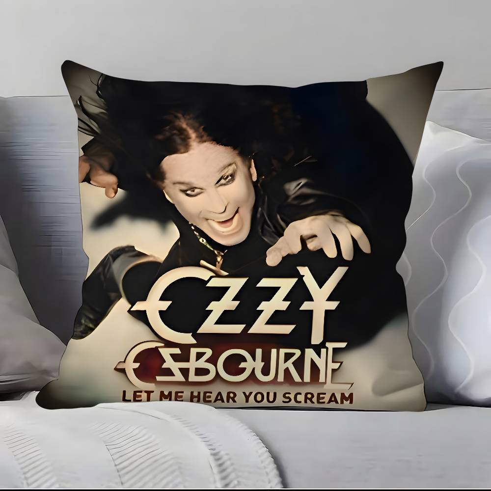 

O-Ozzy Osbourne band lead singer Pillow Case Pillowcase Soft Skin Friendly & Comfortable with a Hidden Zipper 12x12Inch