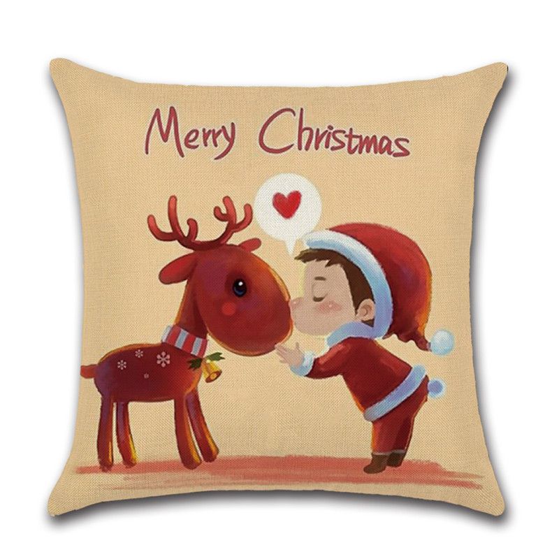 Vibrant Multicolor Christmas Cushion Cover Perfect For Holiday Home Decor