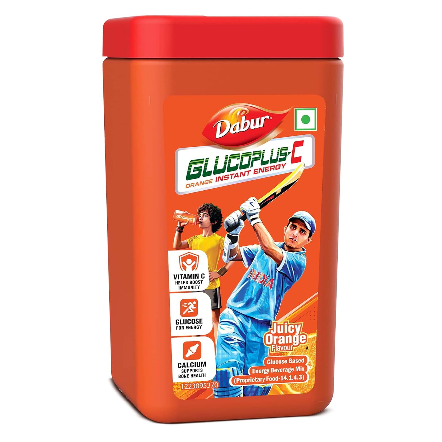 

Dabur GlucoPlus-C Orange Energy Powder 400g | Instant Energy Boost, Vitamin C & Calcium | Refreshing Hydration Drink Mix For Active Lifestyle