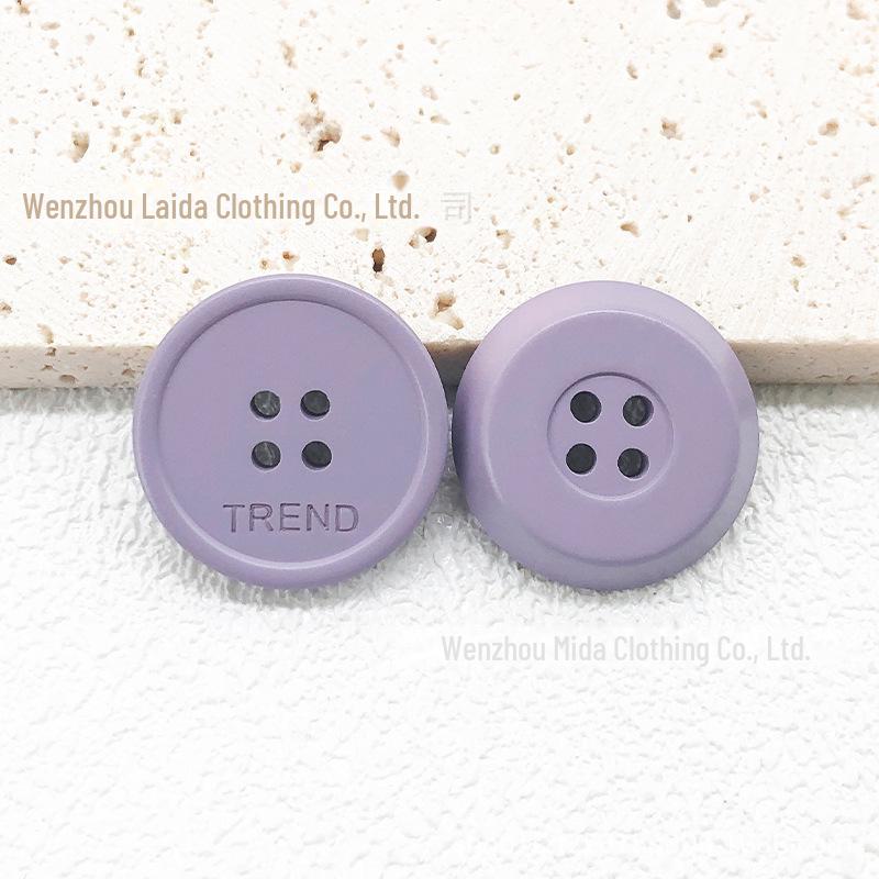 

Colorful Spray Paint Resin Buttons for Ladies Coats, Windbreakers, Suits, and Sweaters - Four-Hole Design