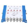 5 Way Cable Splitter High Isolation Metal Shell 10dB Return Loss TV Antenna Booster for Indoor
