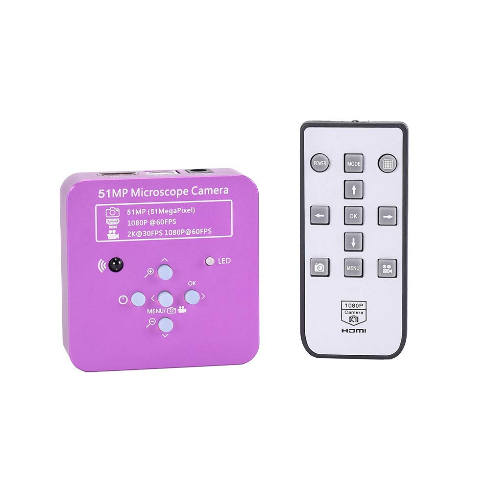 HAYEAR 51MP 1080P 60FPS HDMI & USB HD Industrial Microscope Camera with CS Bracket for Industrial Cameras, Education, Research, Jewelry Inspection,