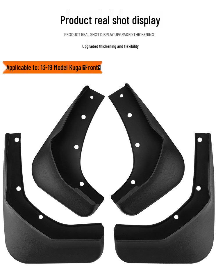 Car Tire Mud Flaps Leather for Ford Kuga/Escape 2013-2019