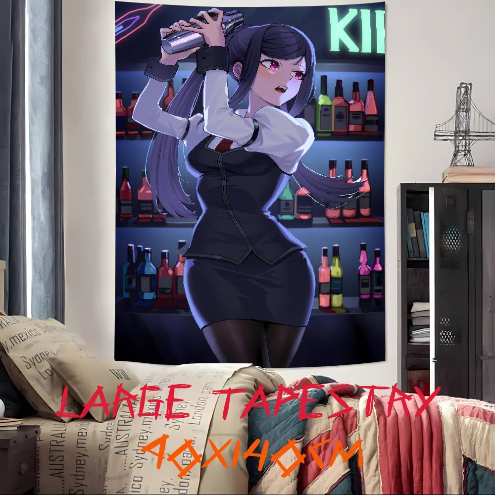Fashion Casual Game Va11 HallA Hot Jill Tapestry Popular Room Decoration Wall Tapestry Art Room Home Decor Wall Art Decor
