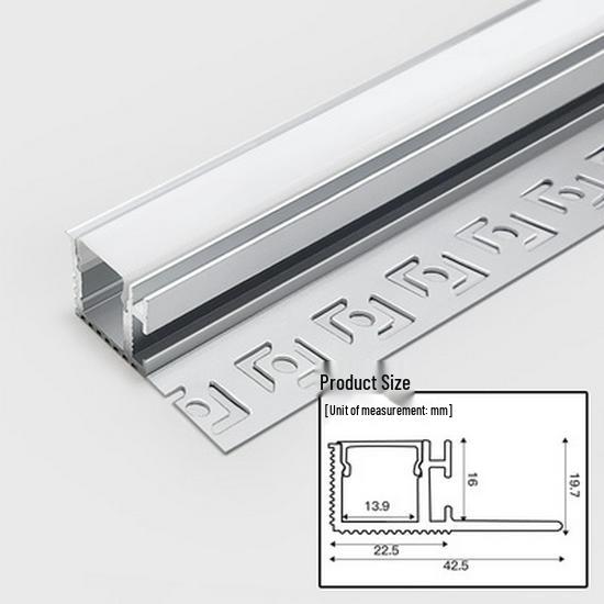 Beveled Linear Ambient Light: 45° Cove Ceiling Strip with Reflective Trough