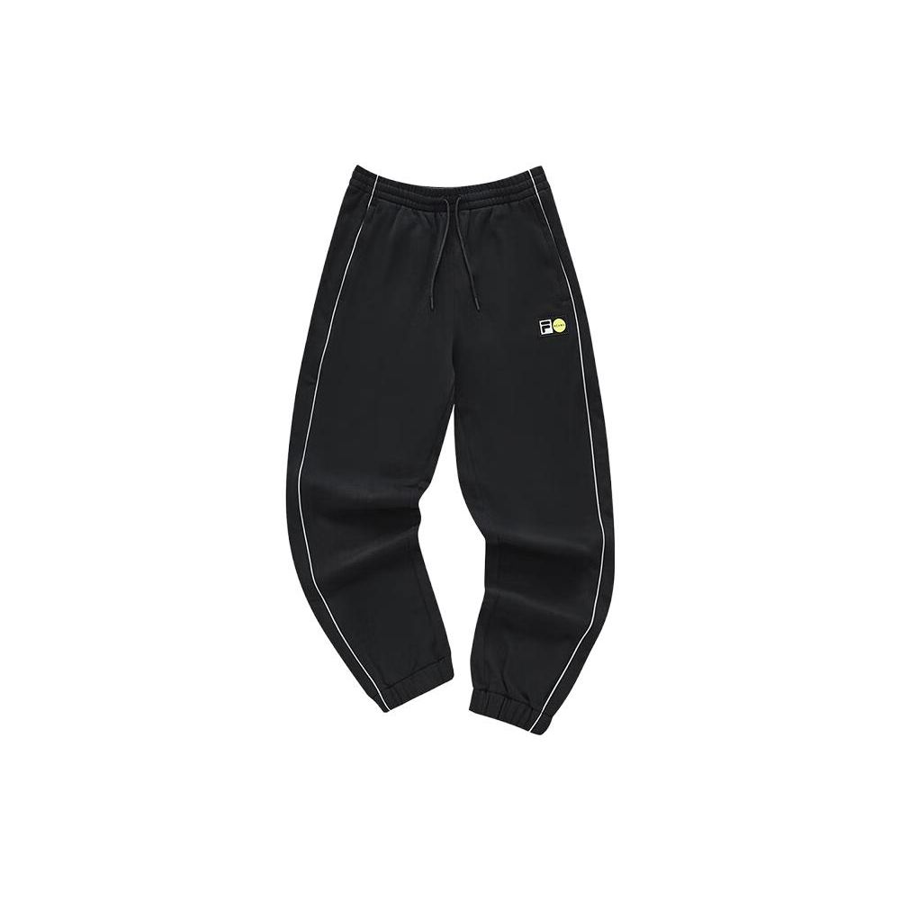 

FILA X Beams Collaboration Color Block Mid-Rise Tapered Knit Retro Sports Pants Men pants Black T11M349602F-BK M