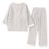 Women's Long-sleeved Flannel Thickened Warm Home Wear Cardigan Set For Outerwear