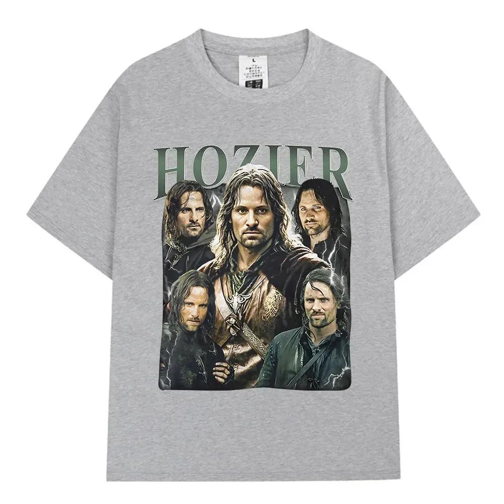 Hozier Funny Meme Aragorn Graphic T Shirt Unisex Unisex Hip Hop Harajuku Short Sleeve Tshirt 100 Cotton Casual Oversized Tee Shirt