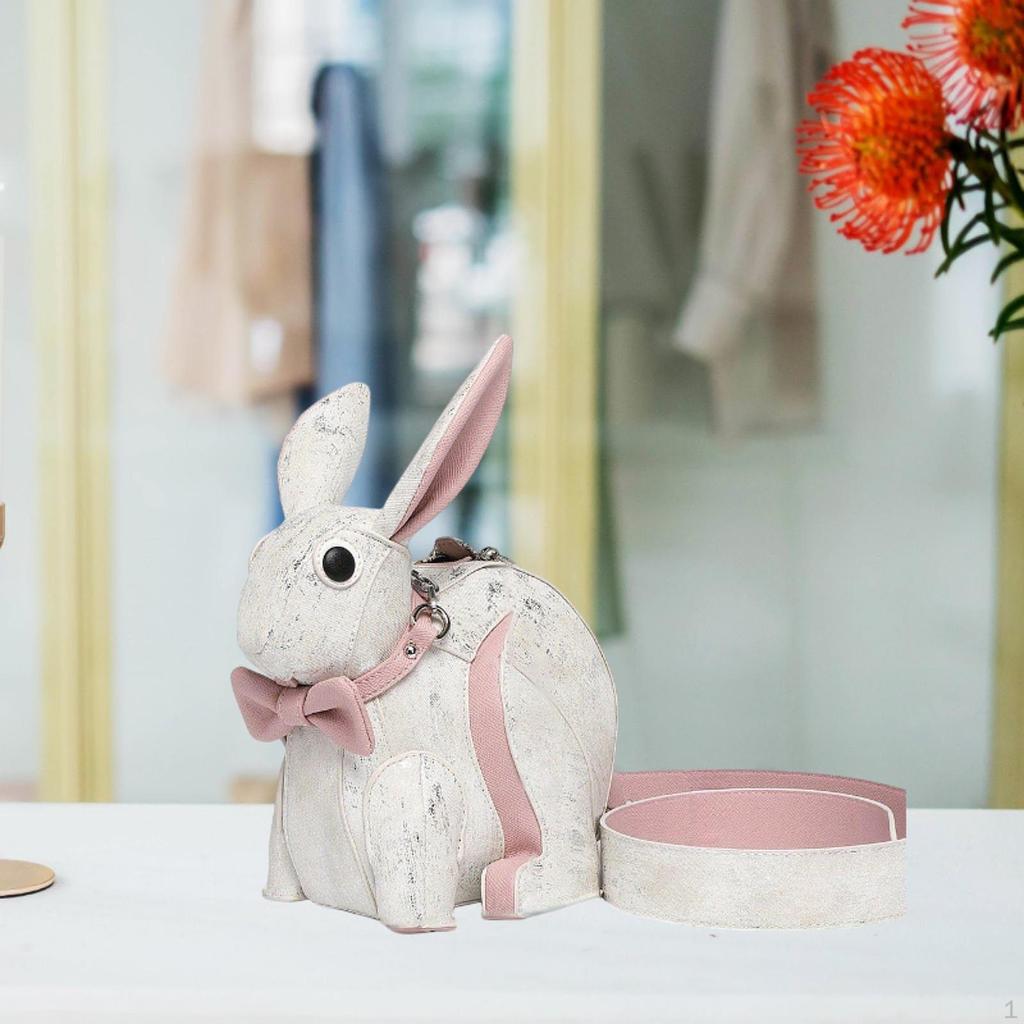 Little Rabbit Doll Shoulder Bag Creative Pouch for Vacation Autumn Party Spring