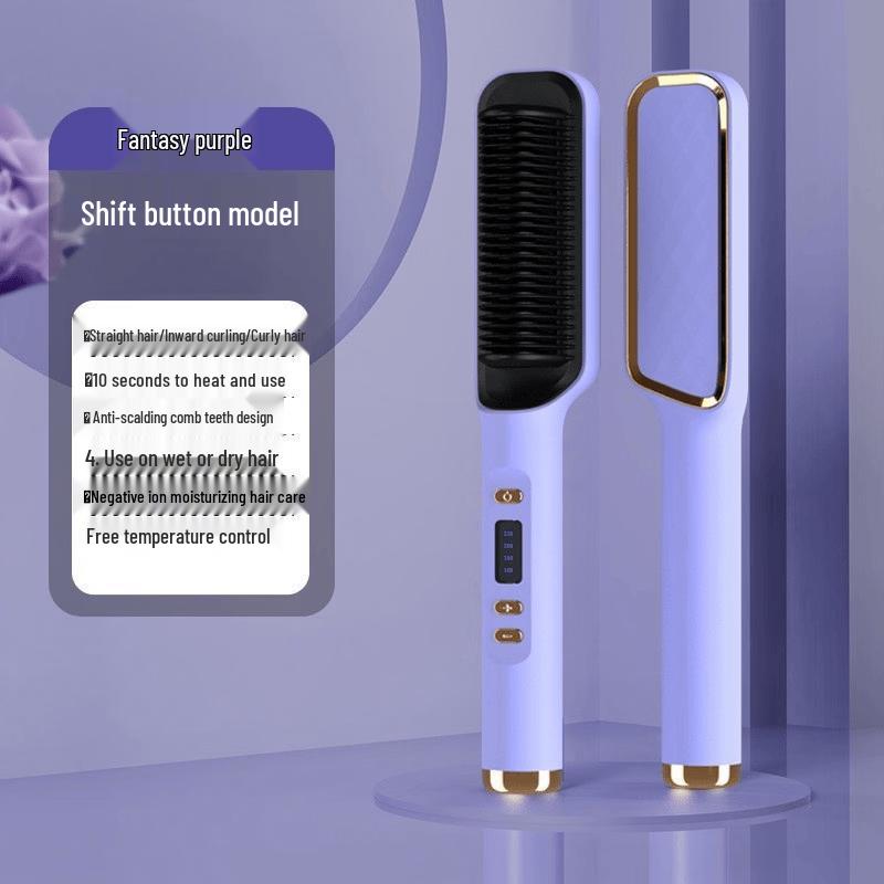 LISM 2-in-1 Hair Straightener and Curler Brush