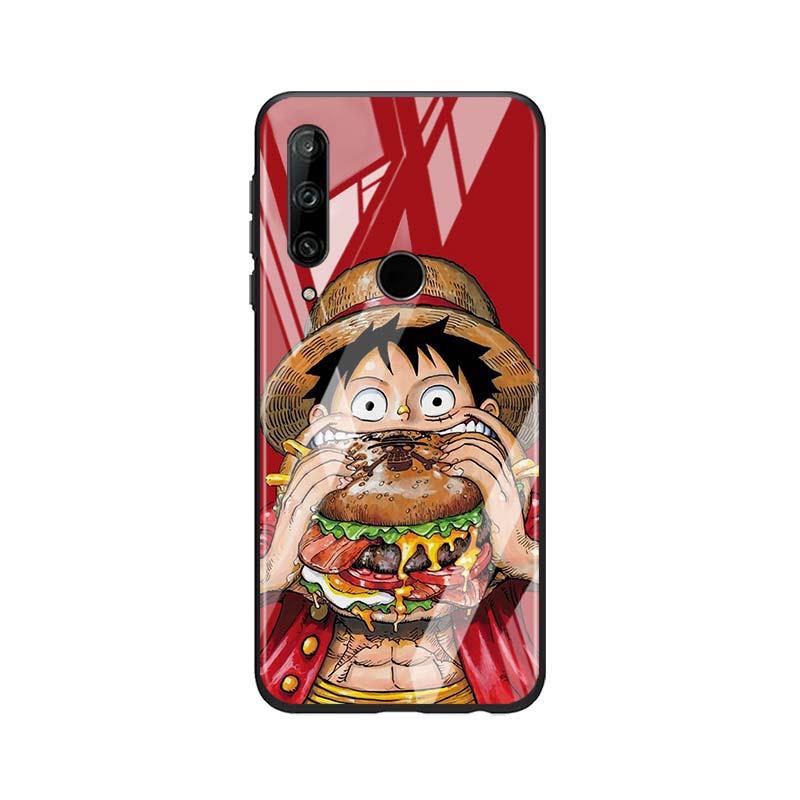 Gehärtetes Glas Neue Shell Luxusabdeckung Köstlicher Hamburger für Honor 30 20 10 9X 8X Pro Plus Lite Telefonhülle