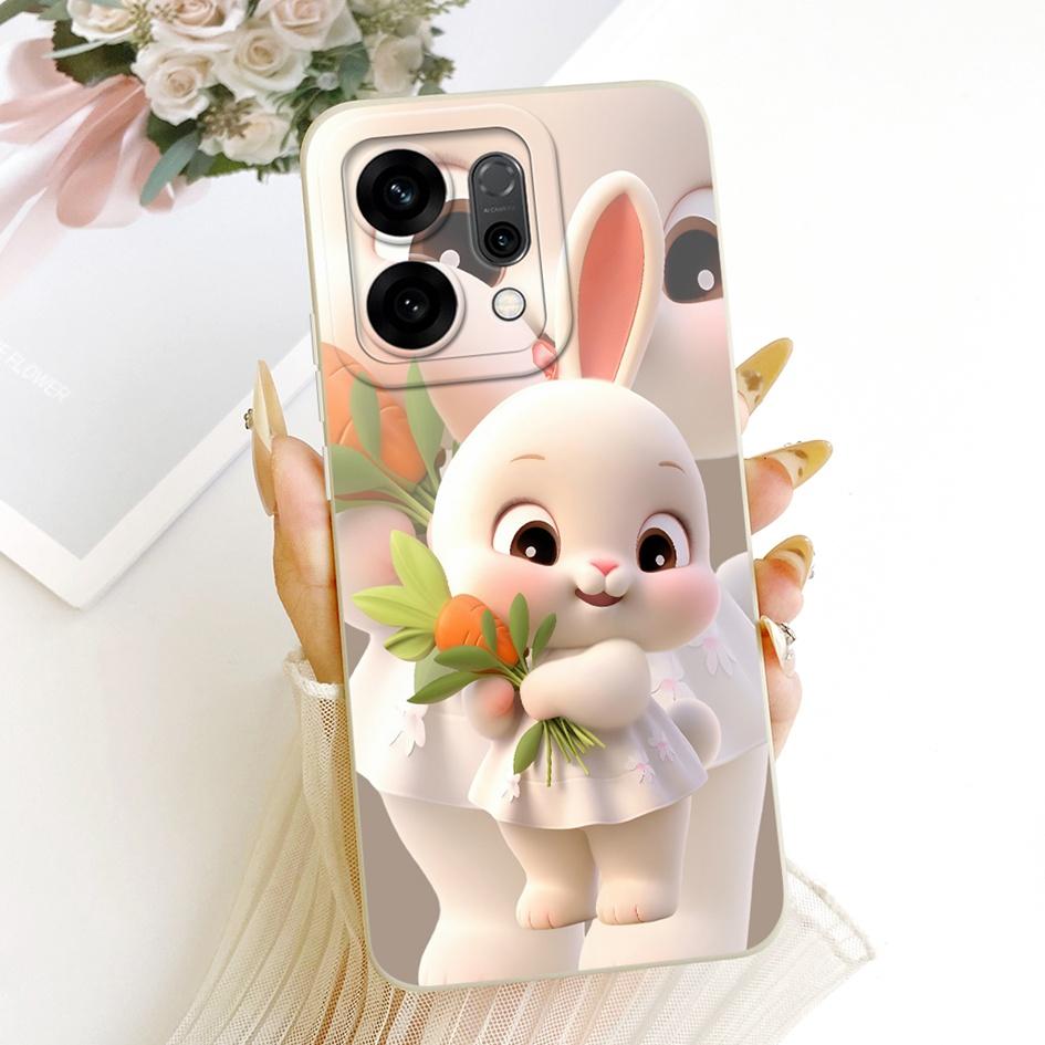 Cute Cartoon Phone Case For OPPO Reno 14 Cover Reno14 Pro Shockproof Silicone Funda Matte Bumper on OPPO Reno14Pro 5G Soft Shell