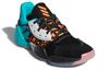 Adidas Harden Vol. 4 J Geek Up Cushioning Mid top Children's Basketball Shoes Lake Blue Black Teenagers FW4340