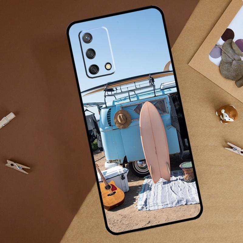 Surfing Wave For Oppo A40 A60 A80 A74 A94 A54 A18 A38 A58 A78 A98 A16 A76 A96 A15 A57S A17 A77 Phone Case