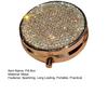 Portable Pill Box Medicine Organizer with Sparkling Rhinestones Dustproof Compact Design Pill Tablet Storage Holder