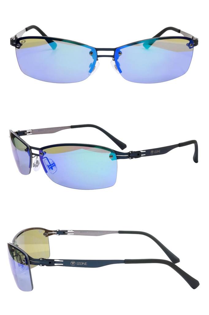 iZONE Polarized Sunglasses for Ultra UV for IDRIVE Premium [iZONE] Men, Lightweight, Protection, Fishing, Driving, Golf, P1120-DRGY7M (Mirror Gray)