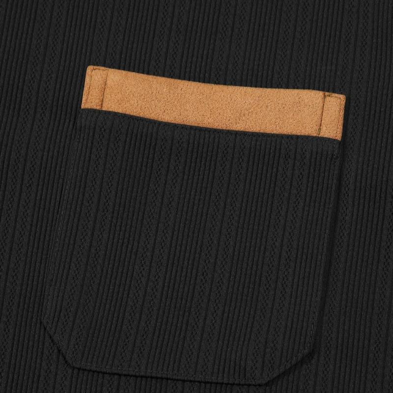 Herre Langermet Revers Business Casual Mote Poloskjorte