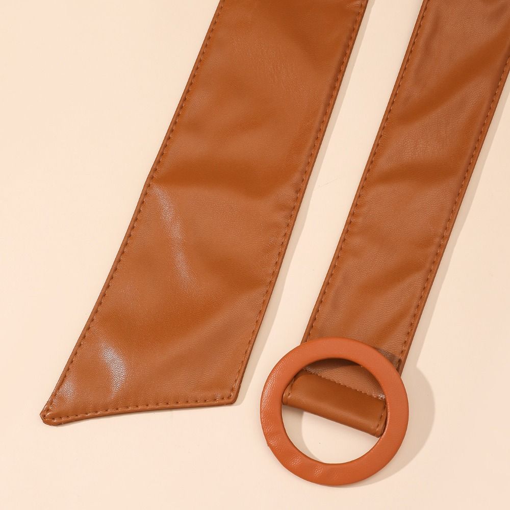Adjustable Length Wide Waist Belt Wide Decorative Waistband Self-Tie Belt  For Party Daily Outfit