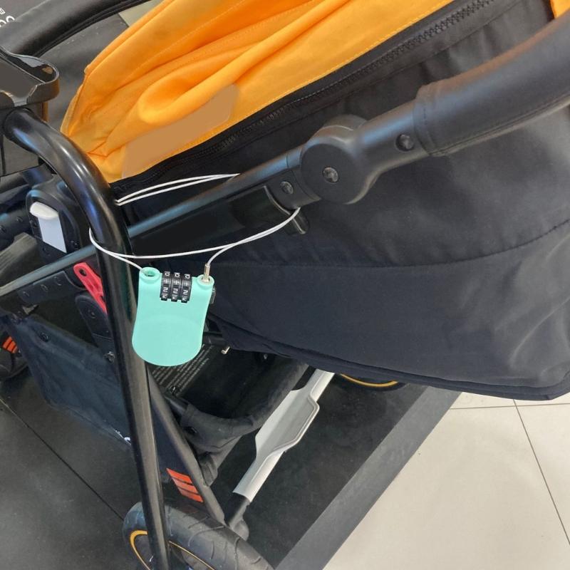 Heavy Type Combination Cable Lock for Bicycles Motorcycle Luggage Backpacks Security With Regulable Steel Wire