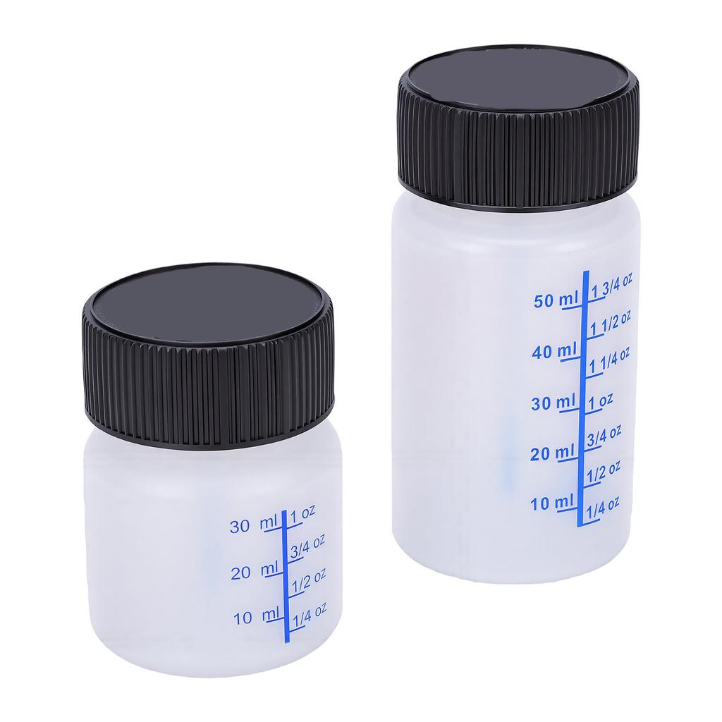 120 Pcs Touch Up Paint Bottles Reusable 2oz 1oz Plastic Paint Containers for Wall Car Furniture Repair
