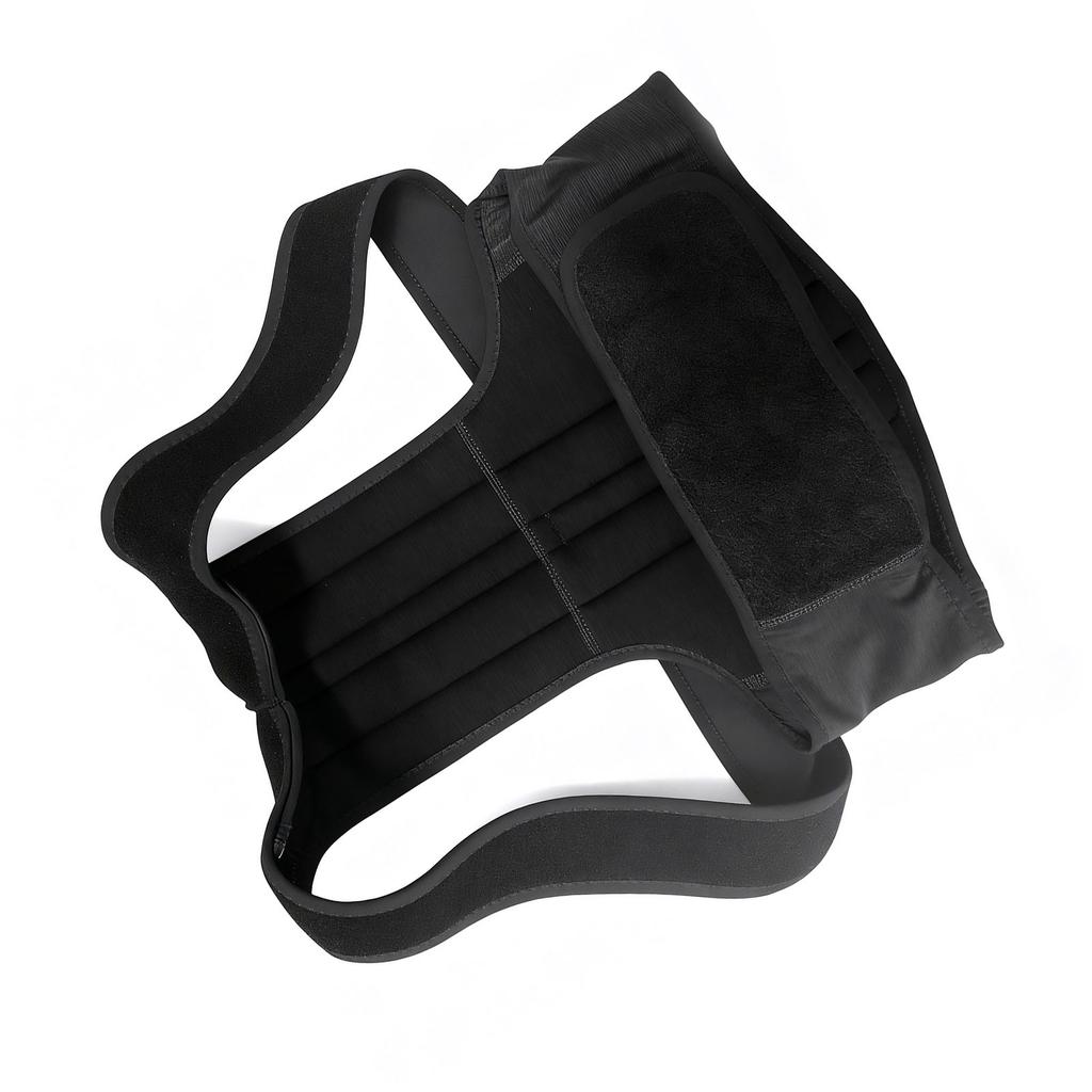 Upper Back Support Brace Full Back Support Prevent Hunchback Brthable Brace Black M