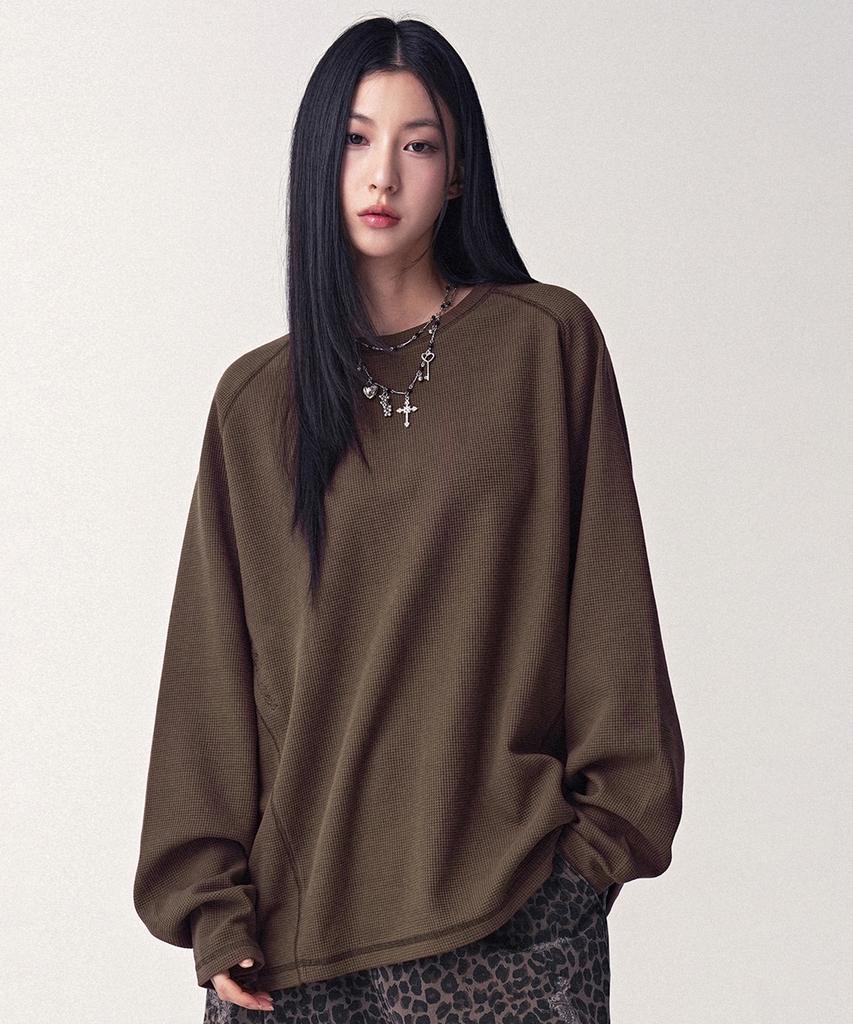 AVANDRESS Workwear Waffle Long Sleeve_4Colors