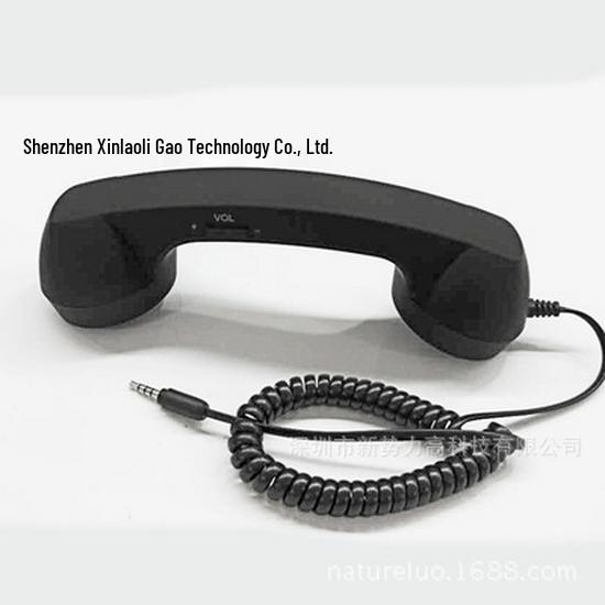 In-Stock Retro Style Girlish Phone Handset with Adjustable Volume and Microphone for Students