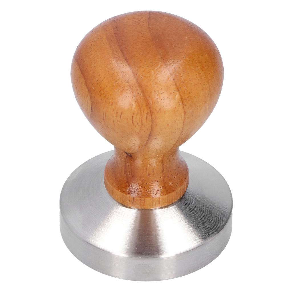 58mm Edelstahl Kaffeepulver Hammer Tamper mit Holzgriff Kaffeezubehör