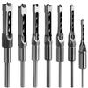 Bohrer für Vierkantlöcher, Stahlhärte Scharfes Stemmeißel-Set 1/2 Zoll, 1/4 Zoll, 3/4 Zoll, 3/8 Zoll, 5/8 Zoll, 5/16 Zoll Holzbearbeitung