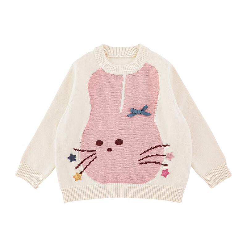 Girls' Winter Cute Rabbit Knit Sweater