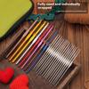 24Pcs Aluminum Crochet Hook Set Aluminum Handle Knitting Needle with Case for Yarn Craft Knitting Project 0.5mm-6.5mm