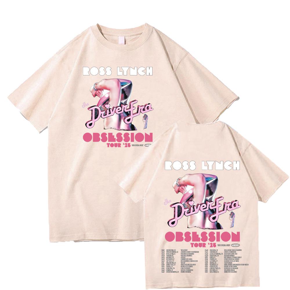 Ross Lynch Obsession Tour 2025 Tee Ross Lynch Fans Gifts T-shirts Trends Aesthetic Design Tshirt Unisex Summer Cotton Casual Top