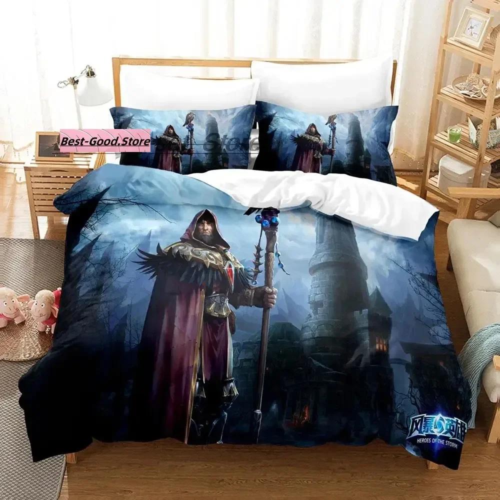 Game Heroes of the Storm Beding Set Single Twin Ful Quen King-Sized Dimensionsd Dimensions Bed Linen Set Aldult Kid Bedrom Duvetcover Sets Bed Shet